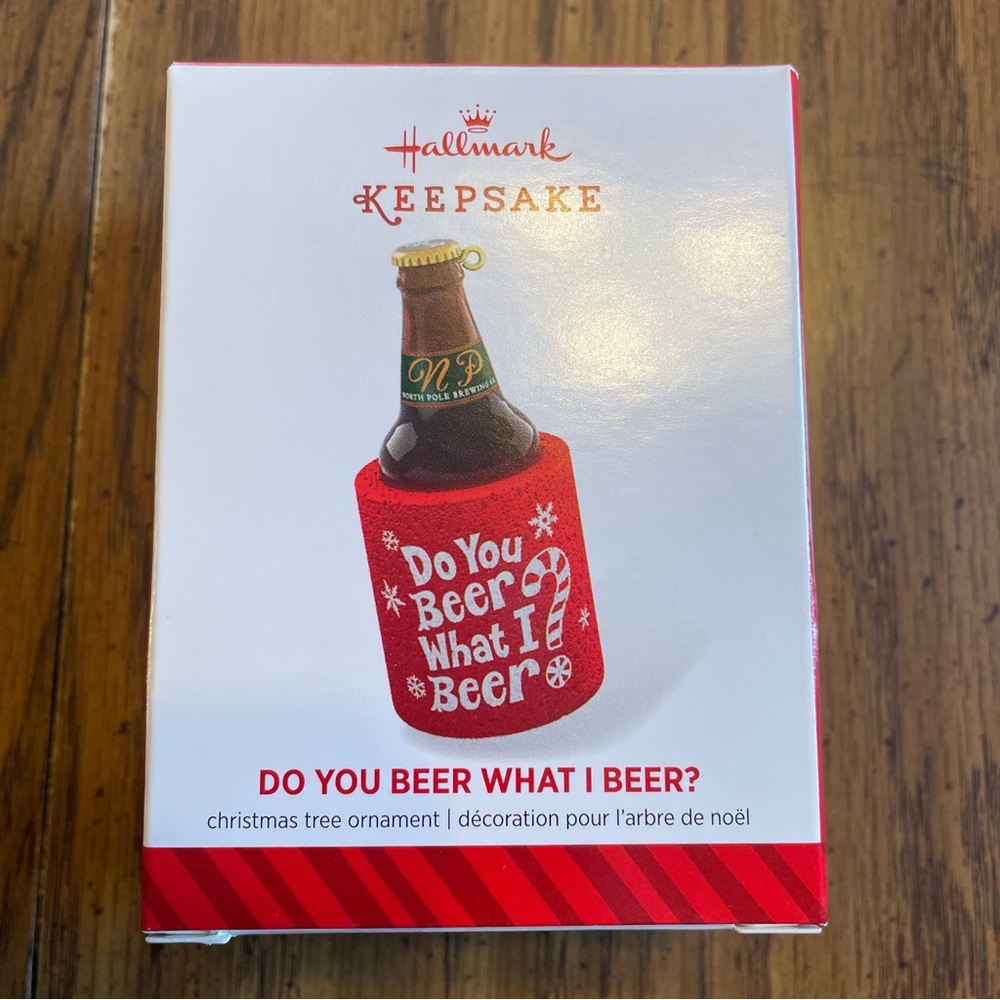 NIB Hallmark Keepsake Do You Beer What I Beer? Ornament
